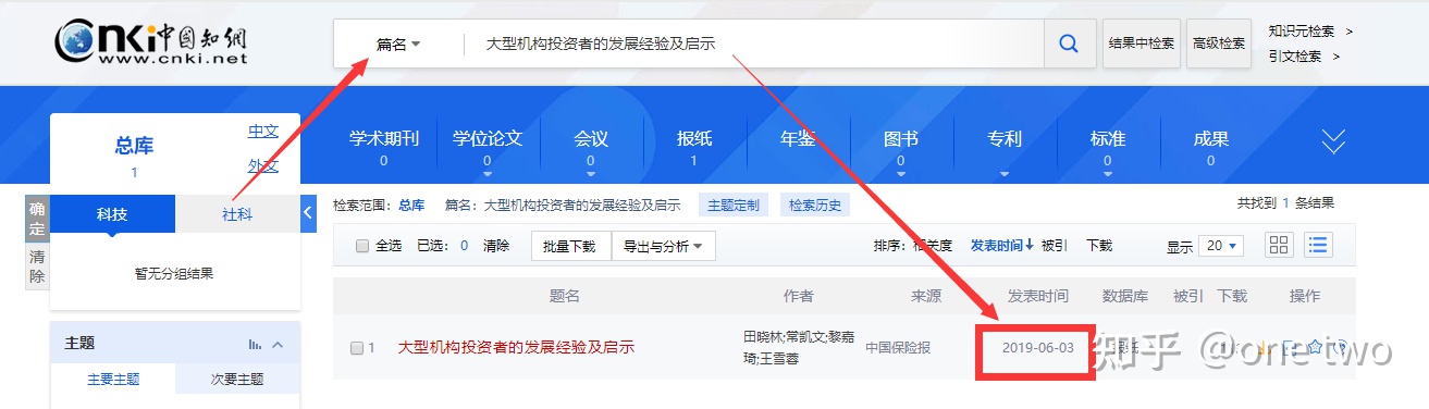 中国知网数据库中检索到的发表具体日期！